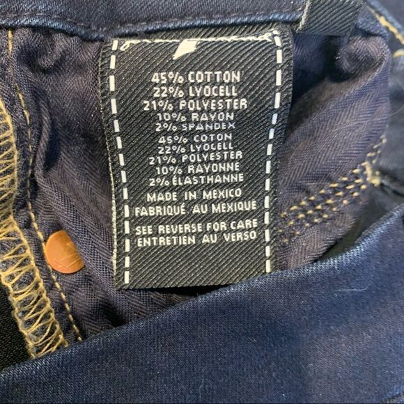 7 for all Mankind The Skinny Dark Denim Color Size 27 - Picture 9 of 11